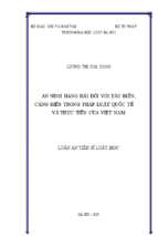 An ninh hàng hải đối với tàu biển, cảng biển trong pháp luật