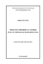 Phòng ngừa tình hình các tội phạm về ma túy trên địa bàn thành phố đà nẵng