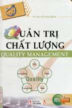 Quản trị chất lượng  nguyễn kim định