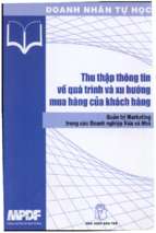 Thu thập thông tin về quá trình và xu hướng mua hàng của khách hàng quản trị marketing trong các doanh nghiệp vừa và nhỏ