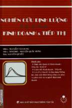 Nghiên cứu định lượng trong kinh doanh và tiếp thị  nguyễn văn dung, nguyễn quốc hưng, nguyễn quyết