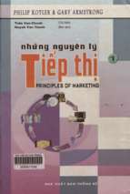 Những nguyên lý tiếp thị. tập 1  philip kotler, gary amstrong; trần văn chánh chủ biên, huỳnh văn thanh dịch