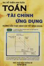 Toán tài chính ứng dụng hướng dẫn thực hành chi tiết bằng excel đỗ thiên anh tuấn