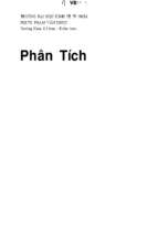 Phân tích hoạt động kinh doanh phạm văn dược