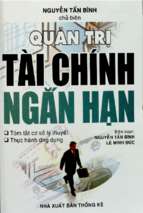 Quản trị tài chính ngắn hạn  nguyễn tấn bình, lê minh đức