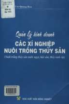 Quản lý kinh doanh các xí nghiệp nuôi trồng thủy sản  nuôi trồng thủy sản nước ngọt, hải sản, thủy sinh vật cát quang hoa và những người khác; hà thị thu huyền dịch