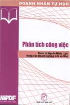 Phân tích công việc   quản trị nguồn nhân lực trong các doanh nghiệp vừa và nhỏ  vũ văn tuấn và những người khác