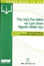 Thu hút, tìm kiếm và lựa chọn nguồn nhân lực