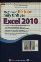 Thực hành kế toán máy tính trên excel 2010  nguyễn nam thuận