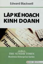 Lập kế hoạch kinh doanh  edward blackwell; biên dịch thu hương
