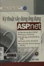 Kỹ thuật xây dựng ứng dụng asp.net  tập 2  nguyễn văn lân (chủ biên); phương lan (hiệu đính)