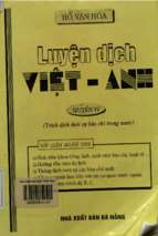Luyện dịch việt   anh. quyển iv  trích dịch thời sự báo chí trong nước  hồ văn hòa
