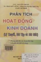 Phân tích hoạt động kinh doanh  lý thuyết, bài tập và bài giải  nguyễn thị mỵ, phan đức dũng