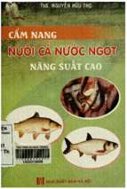 Cẩm nang nuôi cá nước ngọt năng suất cao nguyễn hữu thọ