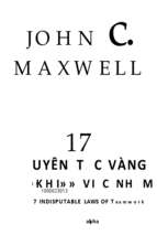 17 nguyên tắc vàng trong làm việc nhóm john c. maxwell