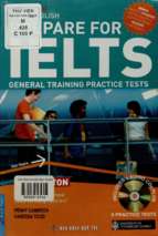 Prepare for ielts  general training practice tests. giáo trình luyện thi ielts  penny cameron, vanessa todd