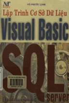 Lập trình cơ sở dữ liệu visual basic sql server  võ phước linh