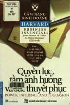 Quyền lực, tầm ảnh hưởng và sức thuyết phục  trần thị bích nga, phạm ngọc sáu biên dịchpdf