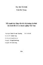 đẩy mạnh huy động vốn trên thị trường cho thuê tài chính đối với các doanh nghiệp việt nam