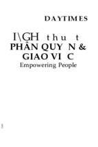 Nghệ thuật phân quyền và giao việc  jane smith; bích nga, lan nguyên biên dịch