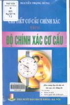 Chi tiết cơ cấu chính xác  tập 2 độ chính xác cơ cấu  nguyễn trọng hùng