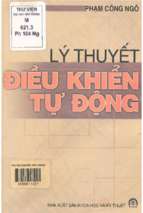 Lý thuyết điều khiển tự động phạm công ngô