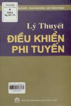 Lý thuyết điều khiển phi tuyến  nguyễn doãn phước, phan xuân minh, hán thành trung