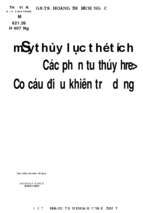 Máy thủy lực thể tích các phần tử thủy lực và cơ cấu điều khiển trợ động  hoàng thị bích ngọc