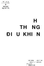 Nhận dạng hệ thống điều khiển  nguyễn doãn phước, phan xuân minh