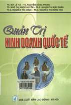 Quản trị kinh doanh quốc tế bùi lê hà (chủ biên) và những người khác