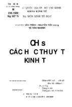 Lịch sử các học thuyết kinh tế nguyễn văn trình, nguyễn tiến dũng, vũ văn nghinh