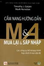 Cẩm nang hướng dẫn ma mua lại và sáp nhập