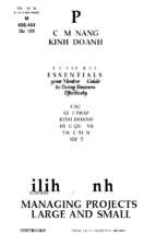 Quản lý dự án lớn và nhỏ  trần thị bích nga, phạm ngọc sáu biên dịch