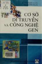 Cơ sở di truyền và công nghệ gen  trần thị xô, nguyễn thị lan