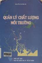 Quản lý chất lượng môi trường  nguyễn thị vân hà