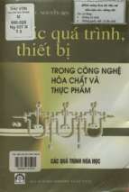 Các quá trình, thiết bị trong công nghệ hóa chất và thực phẩm. tập 5 các quá trình hóa học  nguyễn bin