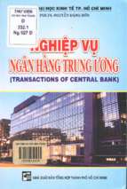 Nghiệp vụ ngân hàng trung ương  nguyễn đăng dờn