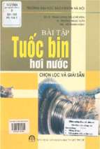 Bài tập tuốc bin hơi nước chọn lọc và giải sẵn  phạm lương tuệ, trương ngọc tuấn, bùi thanh hùng