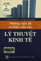 Những vấn đề cơ bản của các lý thuyết kinh tế  đinh sơn hùng, trương thị hiền