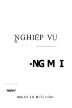 Nghiệp vụ ngân hàng thương mại  lê văn tư