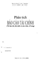 Phân tích báo cáo tài chính  nguyễn ngọc quang