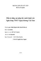 đầu tư nâng cao năng lực cạnh tranh của ngân hàng thương mại cổ phẩn ngoại thương việt nam