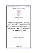 Nghiên cứu đặc điểm lâm sàng, cận lâm sàng và một số yếu tố nguy cơ tắc động mạch phổi cấp ở bệnh nhân đợt cấp bệnh phổi tắc nghẽn mạn tính