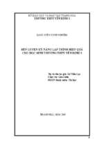 Rèn luyện kỹ năng lập trình hiệu quả cho học sinh trường thpt yên định 3