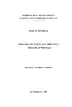 Tái cấu trúc ngân hàng và hiệu quả hoạt động ngân hàng  trường hợp việt nam nơi nghiên cứu đại học kinh tế tphcm