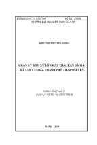 Quản lý khu xử lý chất thải rắn đá mài, xã tân cương, thành phố thái nguyên (luận văn thạc sĩ)