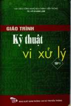 Giáo trình kỹ thuật vi xử lý. tập 1  hồ khánh lâm