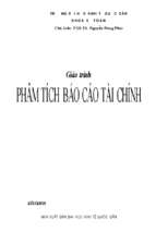 Giáo trình phân tích báo cáo tài chính  nguyễn năng phúc và các tác giả khác