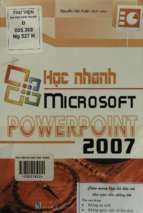 Học nhanh microsoft powerpoint 2007  nguyễn văn huân