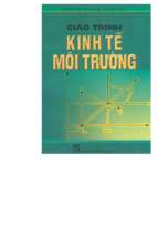 Giáo trình kinh tế môi trường  hoàng xuân cơ